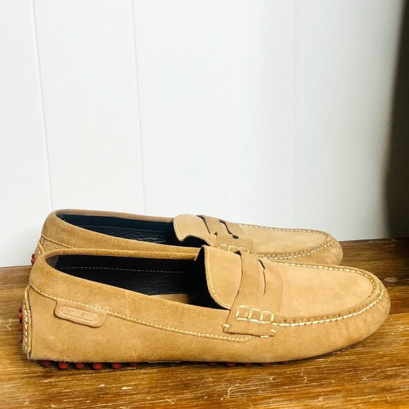 Cole Haan Penny Driver Suede Loafers Men's 9 CO9488 Preppy Golf Casual - Picture 1 of 7